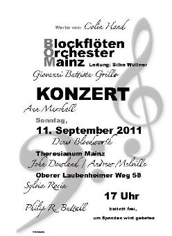 Konzertplakat 2011